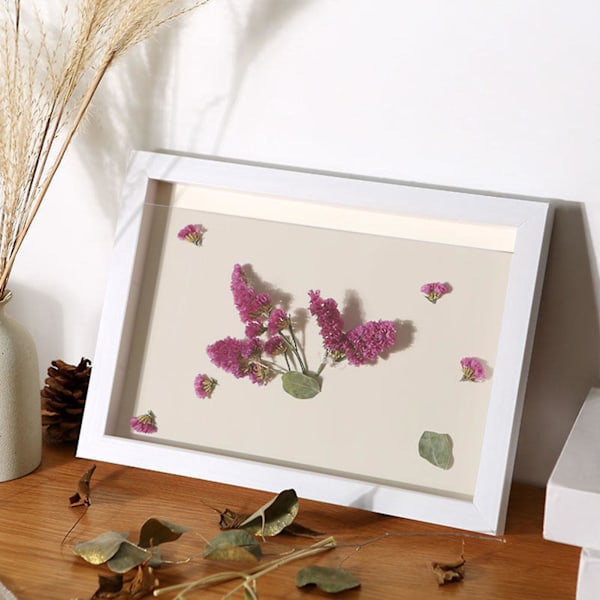 Rustik Shadow Box Billedramme Hukommelsesbevarelse Personlig Eventyrboks Træ Akryl Skrivebordsdisplayramme