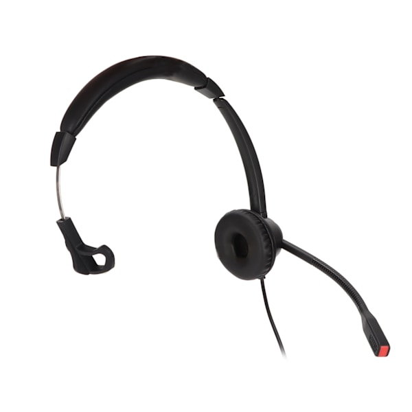 Telefon headset Svart Monaural Støyreduserende Headset med mikrofon USB lydkort for Office Kundeservice