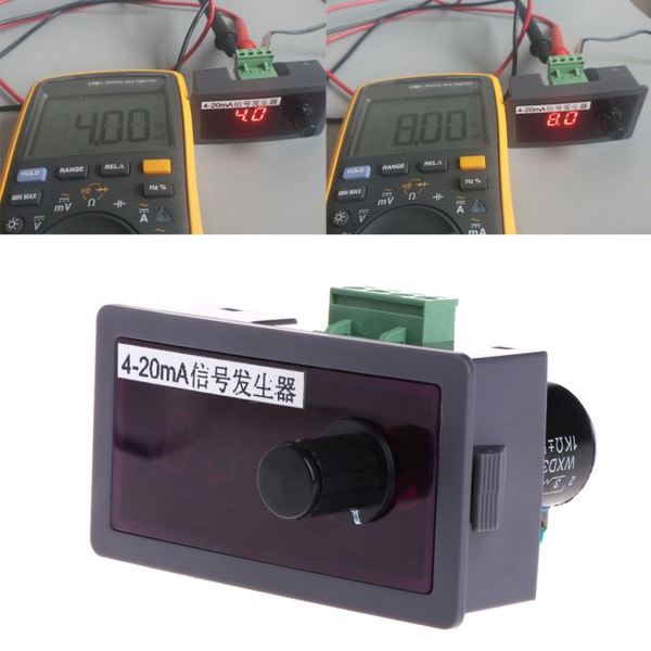 4-20mA signalgenerator för signalkällor/styrventiler för DC 12V/24V