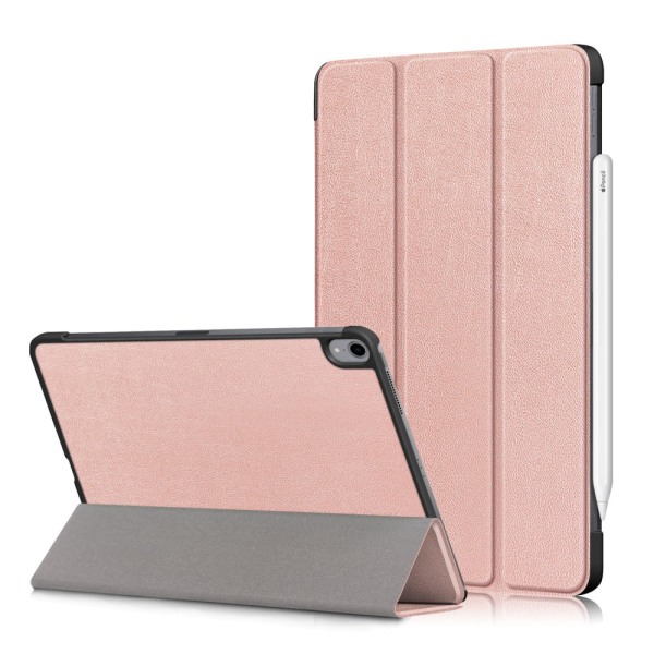 iPad Air 10.9 5. sukupolvi (2022) -kotelo, kolminkertainen, vaaleanpunainen