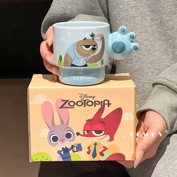 Zootopia Mugg 300ml | Tecknad Kaffekopp Gåva*300ml*Nick Nick 300ml