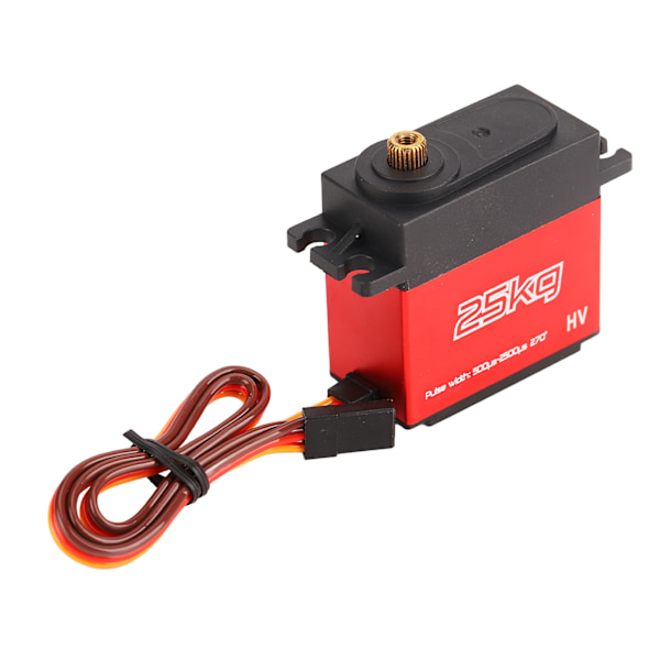 25 kg digitaalinen servo, vedenpitävä, hiljainen, suuri vääntömomentti, 270 asteen 25T metallivaihdeservo robottikäsivarsille ja RC-autoille