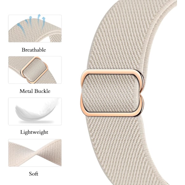 Strækbar nylon kompatibel med Apple Watch rem 38 mm 15pack-B 15pack-B 38MM/40MM/41MM