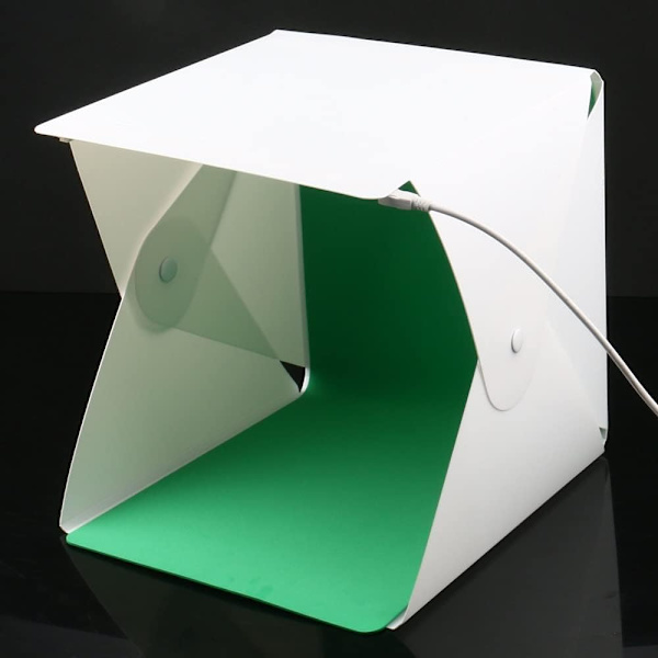 Fällbar belysningssoftbox, Mini LED fotostudio ljuslåda, bärbar