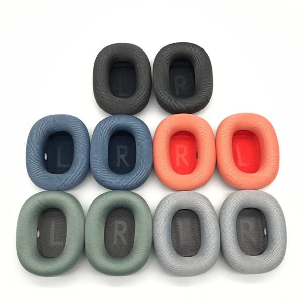 Erstatningsøreputer for AirPods Max Hodetelefonpute Mesh Stoff Øremuffer Deksel Øreputer Grey 0.05