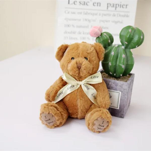 Kawaii Plushie Patch Bear Blød Plys Legetøj Udstoppede Dyr Teddy Bear Fødselsdag Julegave til Børn Brinquedos Baby dark brown