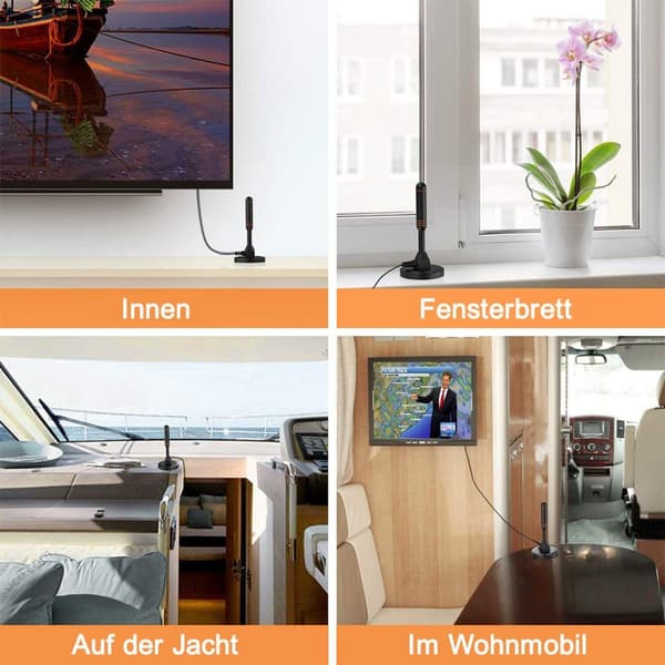 DVB-T-antenne TV-antenne DVB-T2-mottaker DTMB ISDB USB 5V
