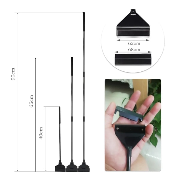 Akvariealgeskrape Akvarierensere Hold hendene tørre Skarp algeskrape 90cm