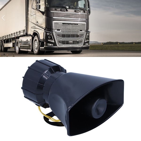 12V 100W 125DB Bilhorn Megafon 5 Lyder Nødalarm Sirene for Bil Motorsykkel