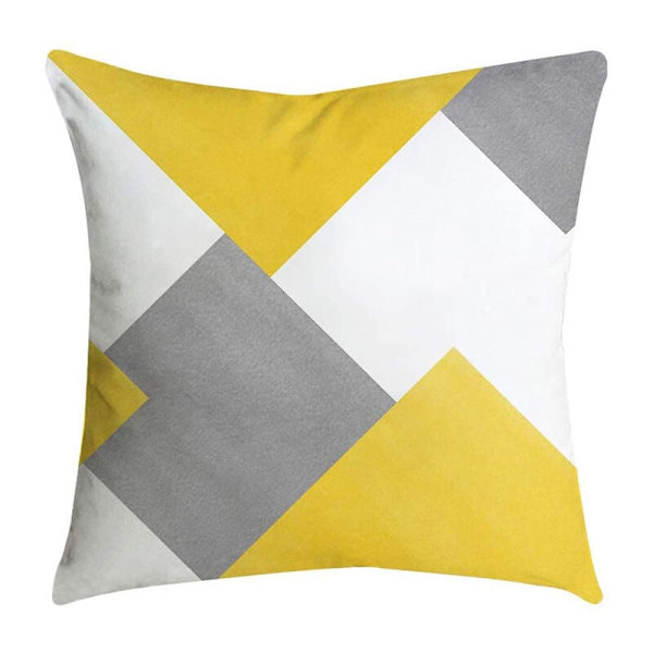 Putetrekk Gult 45x45cm 4stk Sofa Møbler