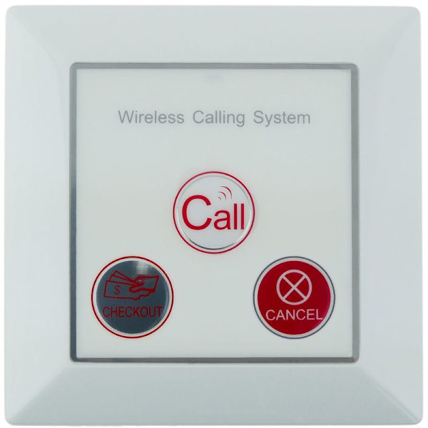 Senderknapp for trådløst vegg-intercom-system 500m 3 knapper