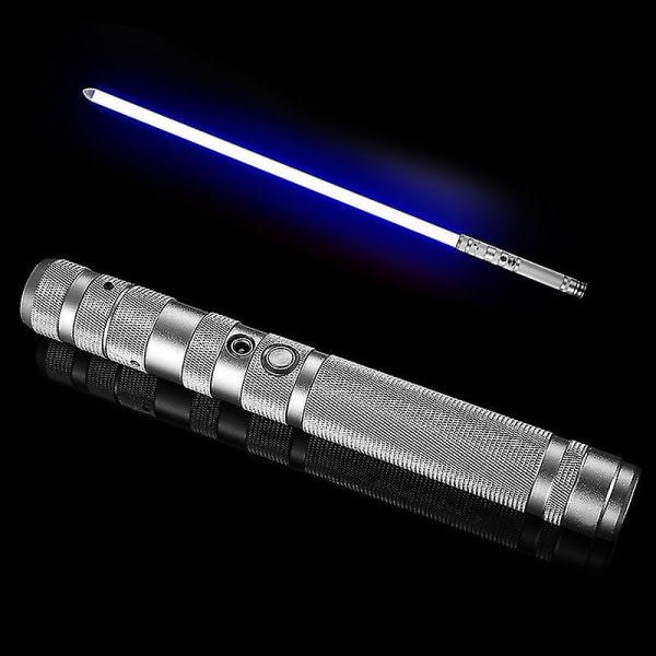 Lightsaber Rgb 7 Color Variable Electronic Lightsaber Fx Sound silver