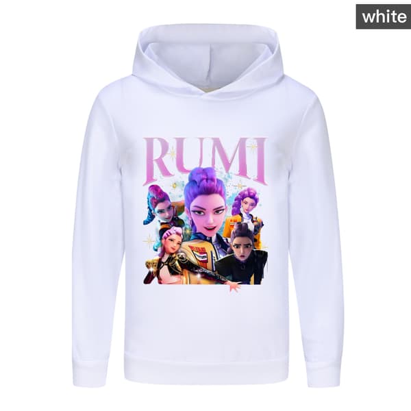 Demon Hunters Barnehettegenser | K-pop Inspirert Genser* White 130cm