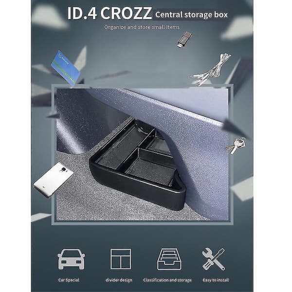 Opbevaringsboks til midterkonsol til Id.4 Id4 Id 4 Crozz