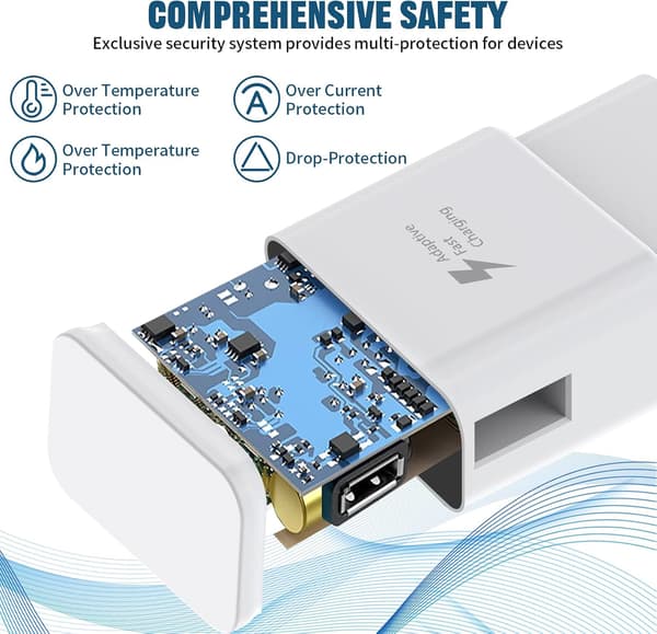 Samsungin nopea latauskaapeli 6ft USB-seinälaturilla