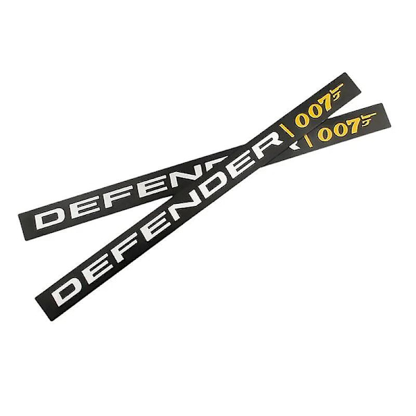 3D Aluminiumlegering DEFENDER 007 Baklucka Emblem Badge Bilsticker för Land Rover 2022 Defender 110 Dekaler