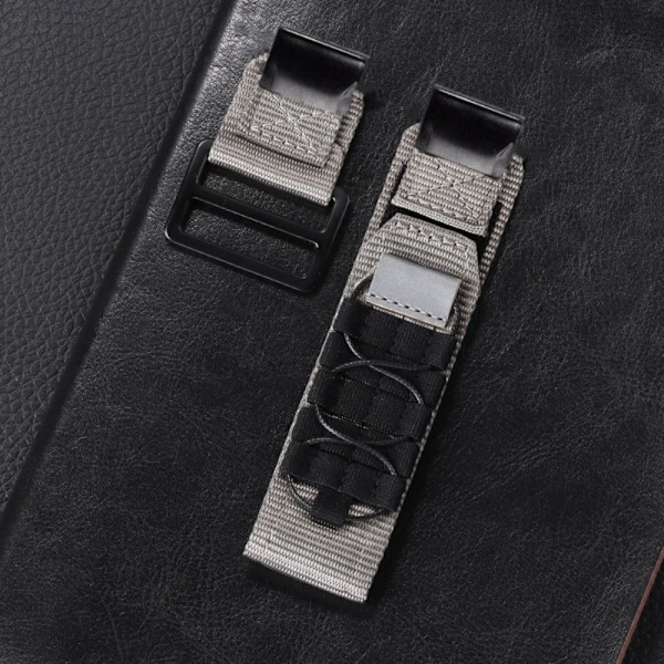 Nylon Loop Rem Armbånd SORT TIL GARMIN 22MM TIL sort[qb] For Garmin 22mm-For Garmin 22mm black