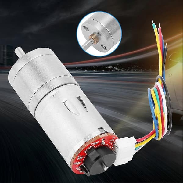 DC 24V Encoder Gear Motor Speed Reducer Motor til Robot RC Bil DIY Motor Legetøj - 100rpm