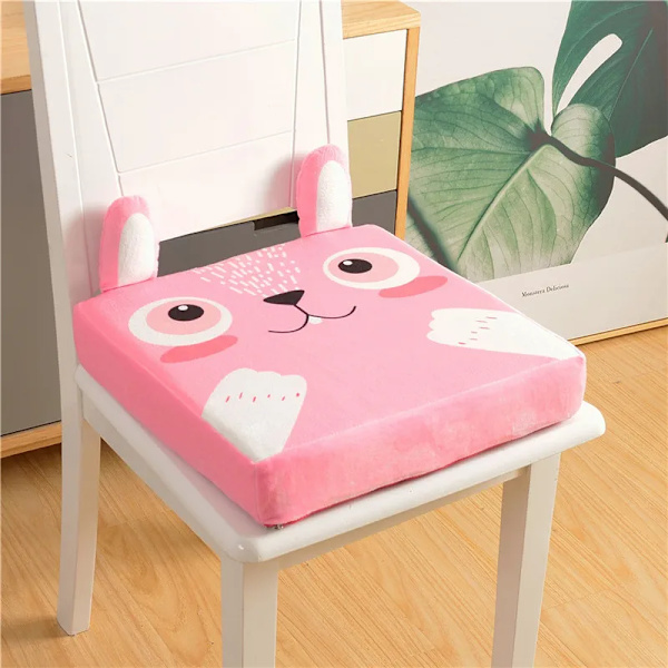 Babybelte Pude Avtagbar Barnestol Barnestol Setepute Stol Booster Pute Barnestol Øk Sete Gray Mouse