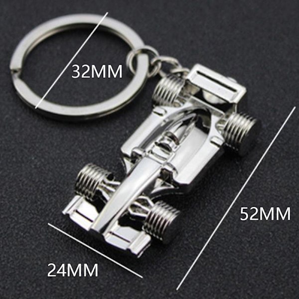 Mode Mini Formel 1 Racing Bil Styling Pendel Nyckelring För