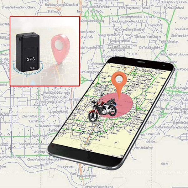 Bärbar Mini Magnetisk GPRS Locator Enhet Röstinspelare Alarm Locator