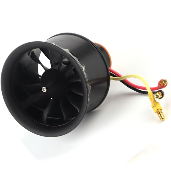 RC 50mm sähköinen kanavapuhallin 12 siipistä kanavapuhallin harjattomalla moottorilla RC-lentokoneelle vastapäivään 4600KV