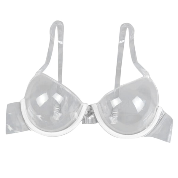 Transparent bygelbehå dam full cup push up behå: justerbar 32A