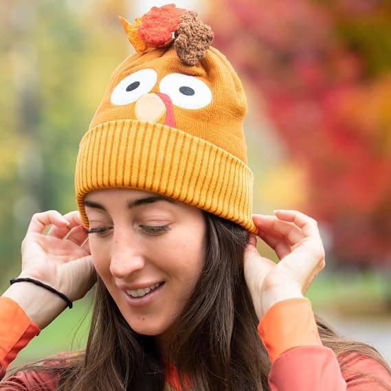 Pom Pom Beanie Hat til løbere | Løbehatte