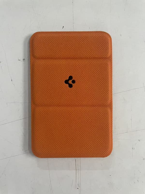 MagSafe Magnetisk Pungstativ, Telefonkortholder med Foldbart Stativ, Kompatibel med iPhone, ID- og Kortopbevaring Orange-red
