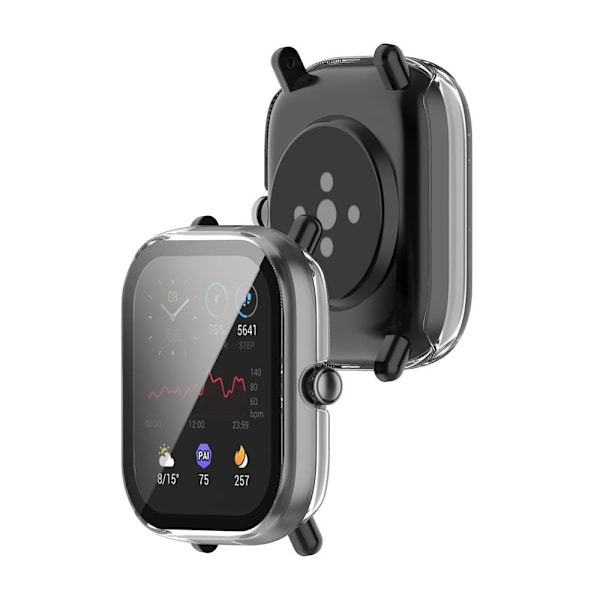 Etui+Film PC hærdet glas til Amazfit GTS 2 mini transparent
