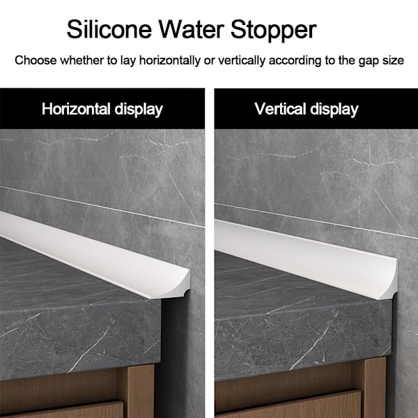 Vandprop Vandholder strimmel SORT 50CM sort black 50 cm