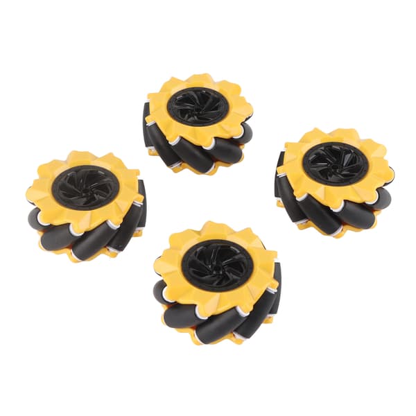 Mecanum-hjul Omni-riktad smart robotbildelar tillbehör DIY-leksakskomponenter 80 mm (2 par)