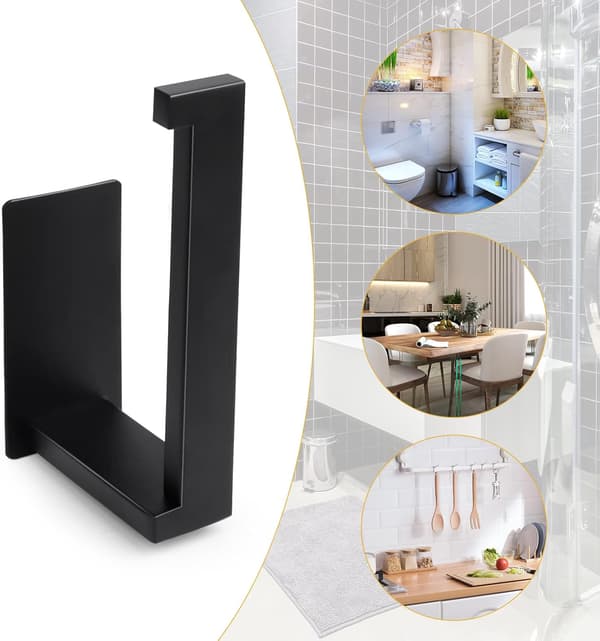 Selvklæbende Toiletpapirholder Rustfrit Stål Til Badeværelse Og Køkken
