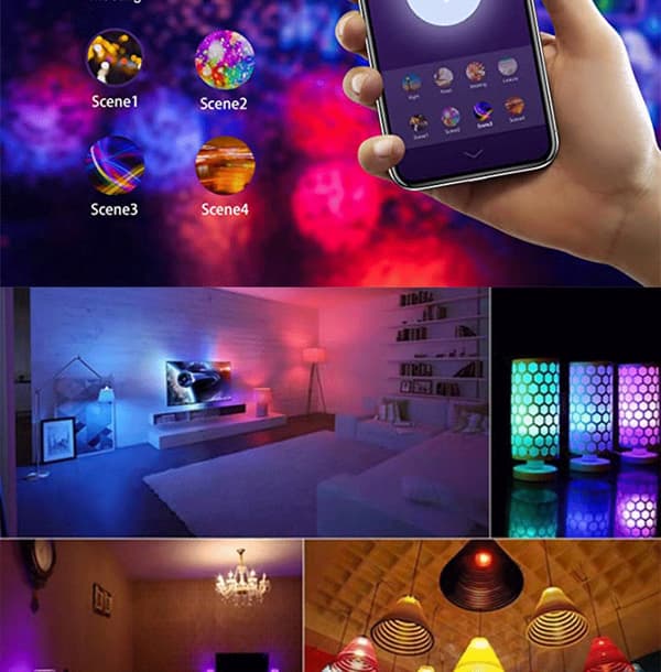 5W WiFi intelligent alexa stemmestyring LED pære E14