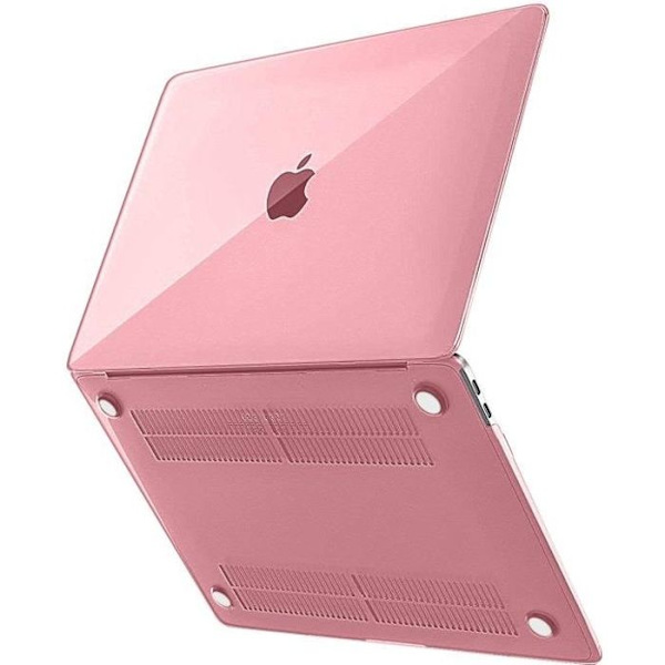 Kotelo MacBook Air 13'' 2018 iskunkestävä suoja polykarbonaatti vaaleanpunainen