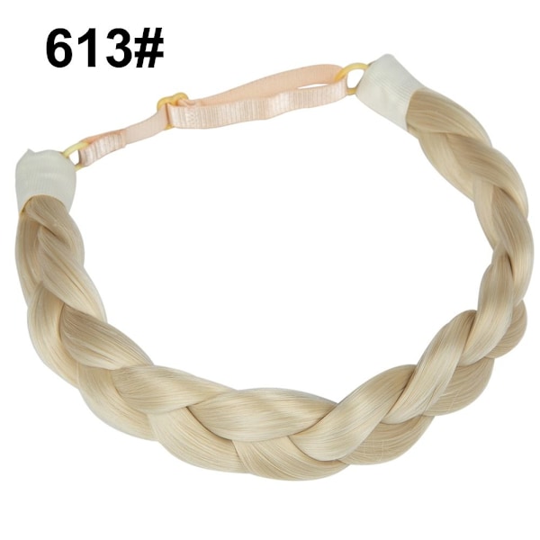 Syntetiskt pannband 3-flätade flätor hår 613 613 613 613