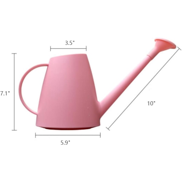 1,8 L Helppo ja söpö kastelukannu sisä- ja ulkokasveille suihkupäällä (harmaa)