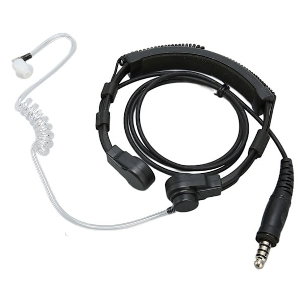 Halsmikrofon Hörlurar Transparent Akustisk Slang Walkie Talkie Hörlurar Headset med U94 PTT för Motorola T5000