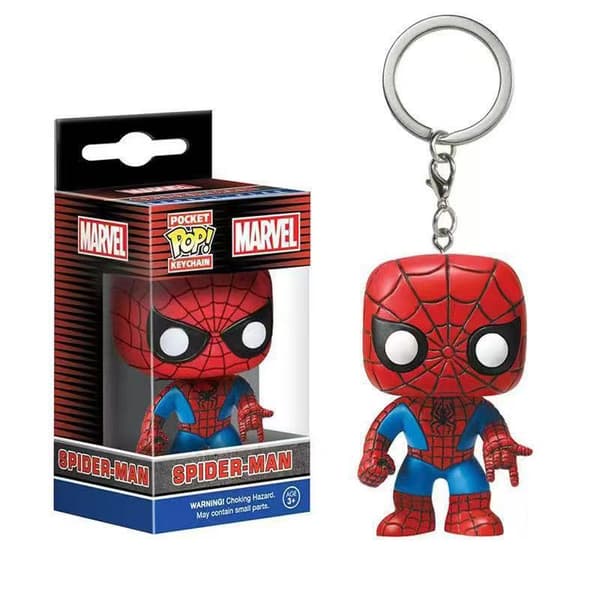 Kappekledd Spider-Man PVC Nøkkelring Anheng, Samlefigur for Fans og Veskedekorasjon Cloak