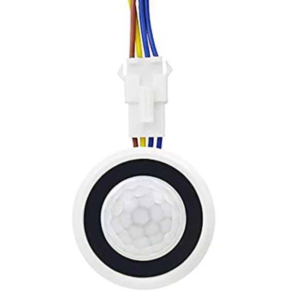 Mini rörelsesensorljusströmbrytare 110-220V PIR-sensor Intelligent detektering Justerbar tidsfördröjning Infraröd induktionsdetektor
