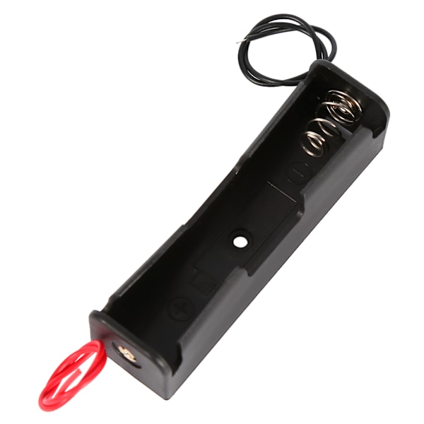 5 stk. plastisk batteriholder etui til 1x 18650 batteri med kabler