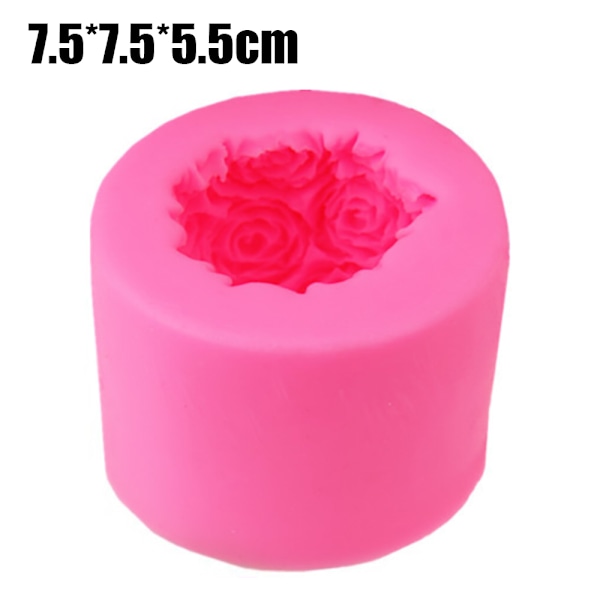 3D Rose Ball Form Silikoneform Form DIY Håndværk Form Large