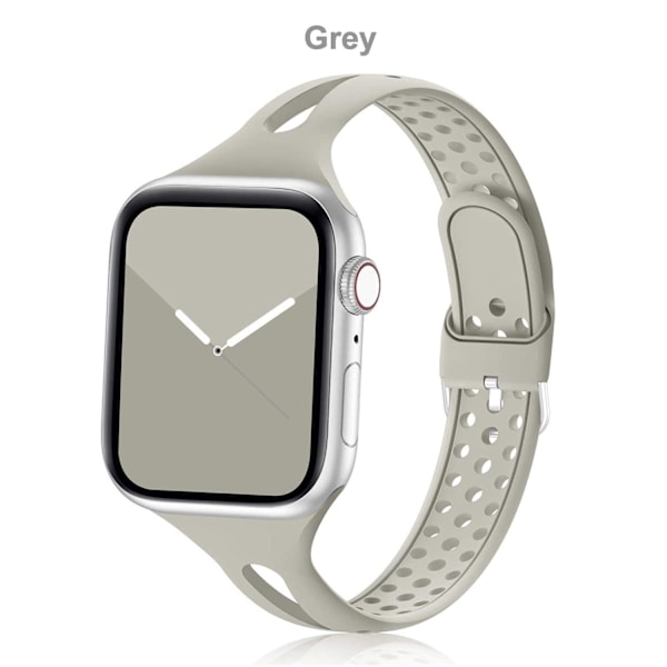 Klockarmband för Apple Watch SE 6 5 4 3 2 grå grey 38/40mm