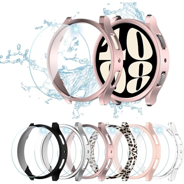 [6+8Pakke] for Samsung Galaxy Watch 6 40mm Case, 6 IC