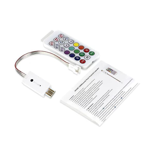 DC5V SP620E USB Bluetooth Musikk Pixel Kontroller RF Fjernkontroll for WS2812 RGB Lysbånd