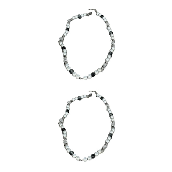 1/2/3/5 Fashionable perlehalskæder lavet af titanium 2 Set
