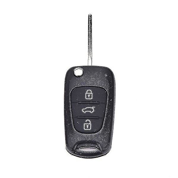 Fjärrkontroll vikbart fodral 3 knappar Fob för Hyundai I20 I30 Ix35 I35 Oskuren