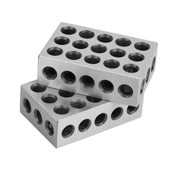 2 st 25x50x75mm block 23 hål fräsning parallell klämblock Fräsverktygstillbehör