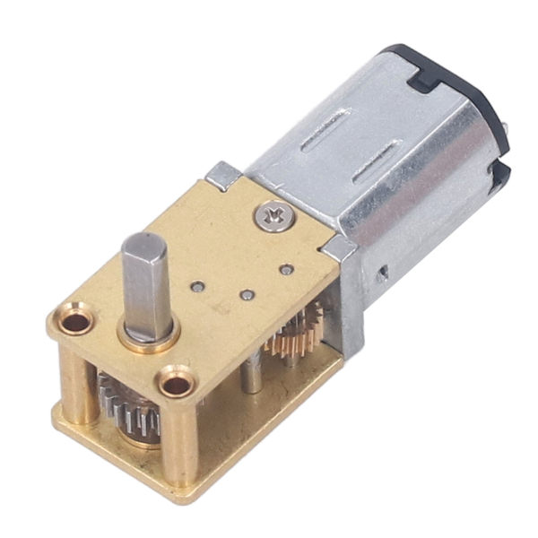 12V kiinteä pohja DC-vaihdemoottori Yksiakselinen harjattu suuri vääntömomentti Madonvaihdemoottori 7,5 mm 16 RPM (1:1016 vähennysvaihde)