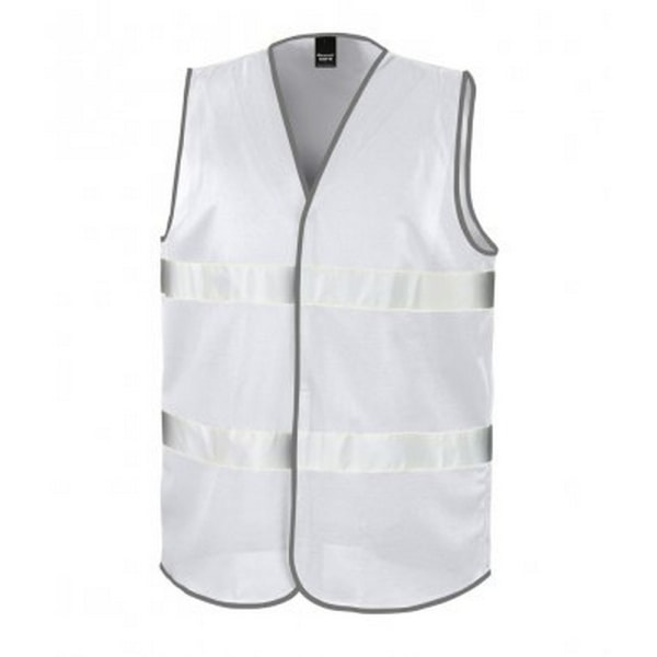 Results Voksne Unisex Core Forbedret Vis Vest S/M Hvit Hvit White S/M